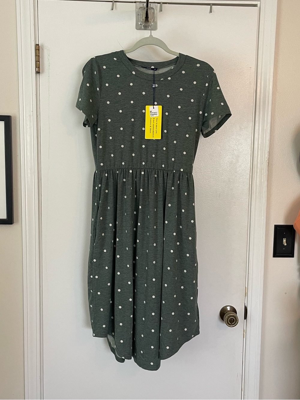 NWT Polka Dot Short Sleeve Dress
